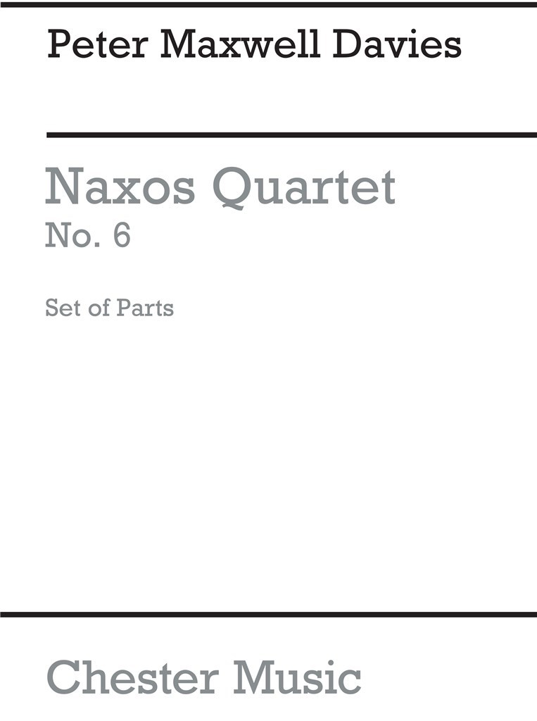 Naxos Quartet No.6 (Parts)